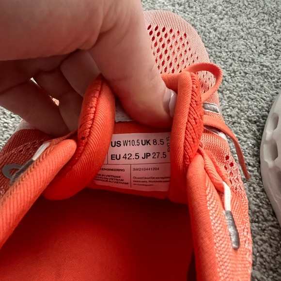 On Running Women's Coral Athletic Shoes - Picture 7 of 7